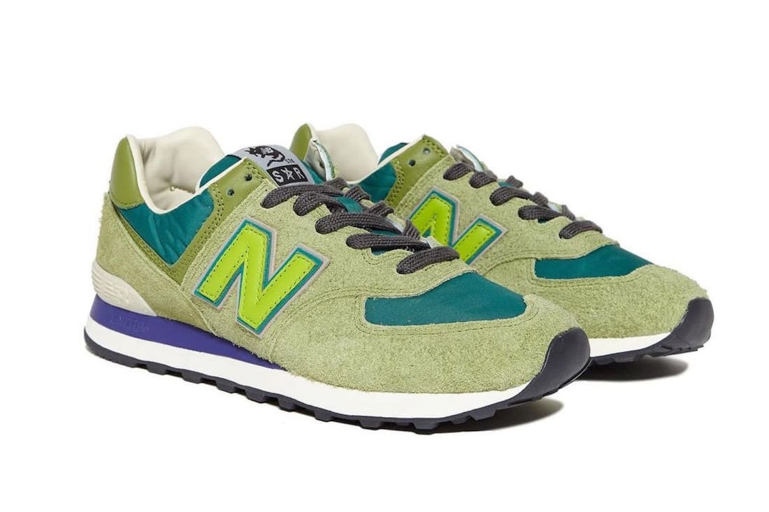 stray rats x new balance 574 green 2