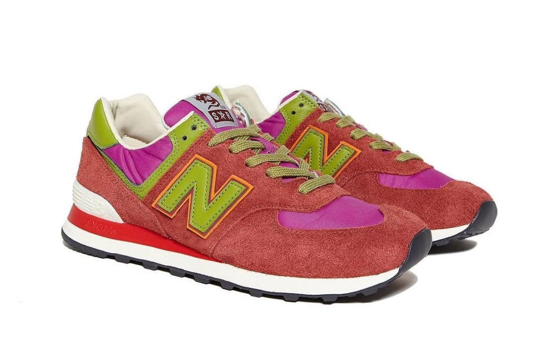 stray rats x new balance 574 red 2