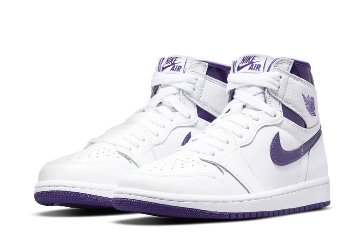 Air Jordan 1 High WMNS White Court Purple CD0461-151 4