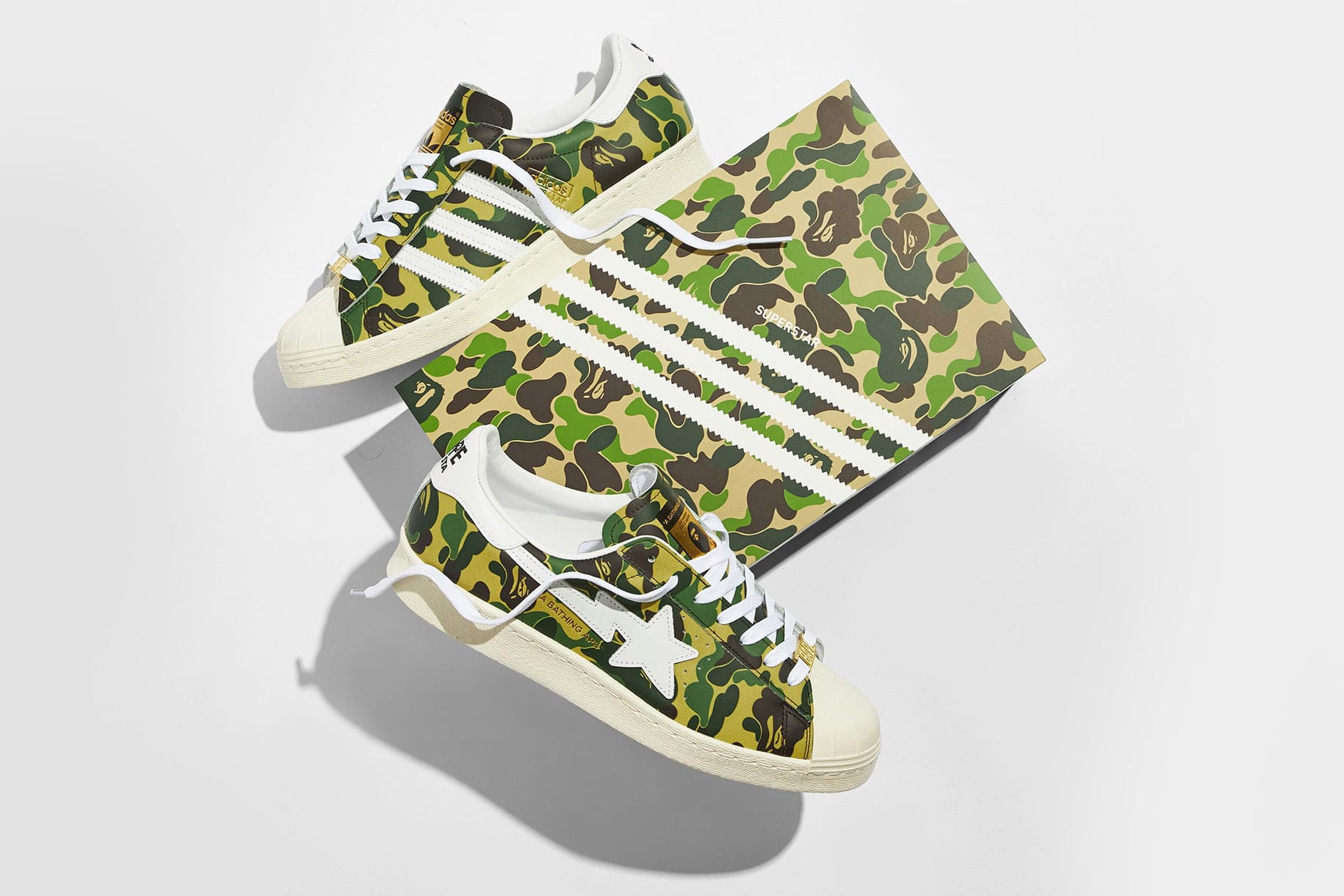 superstar bape camo