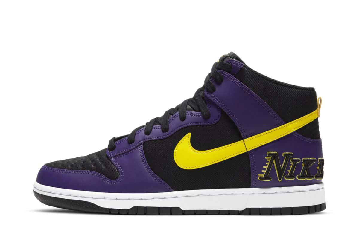 Nike Dunk High emb lakers DH0642-001 2