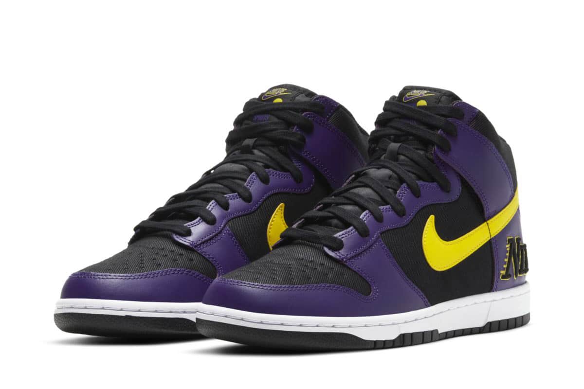 Nike Dunk High emb lakers DH0642-001 4