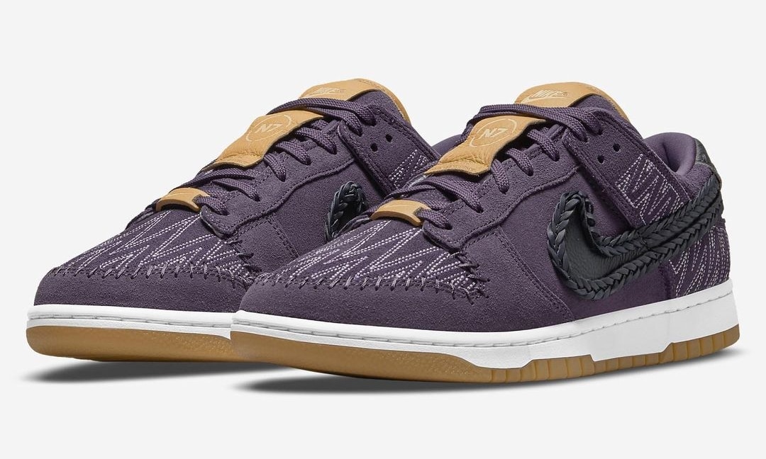 Nike Dunk Low N7 Dark Raisin Black White 4