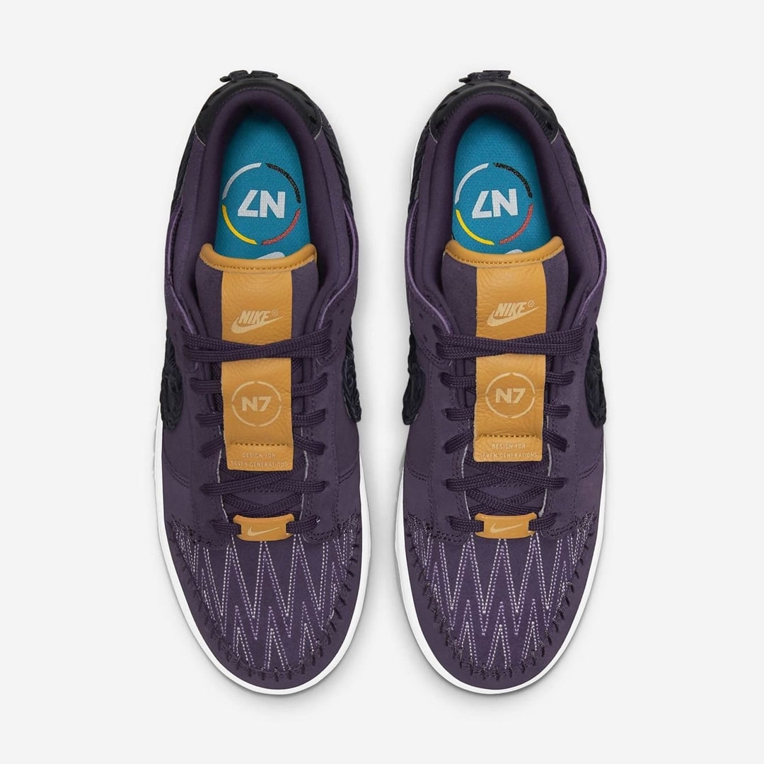 Nike Dunk Low N7 Dark Raisin Black White 5