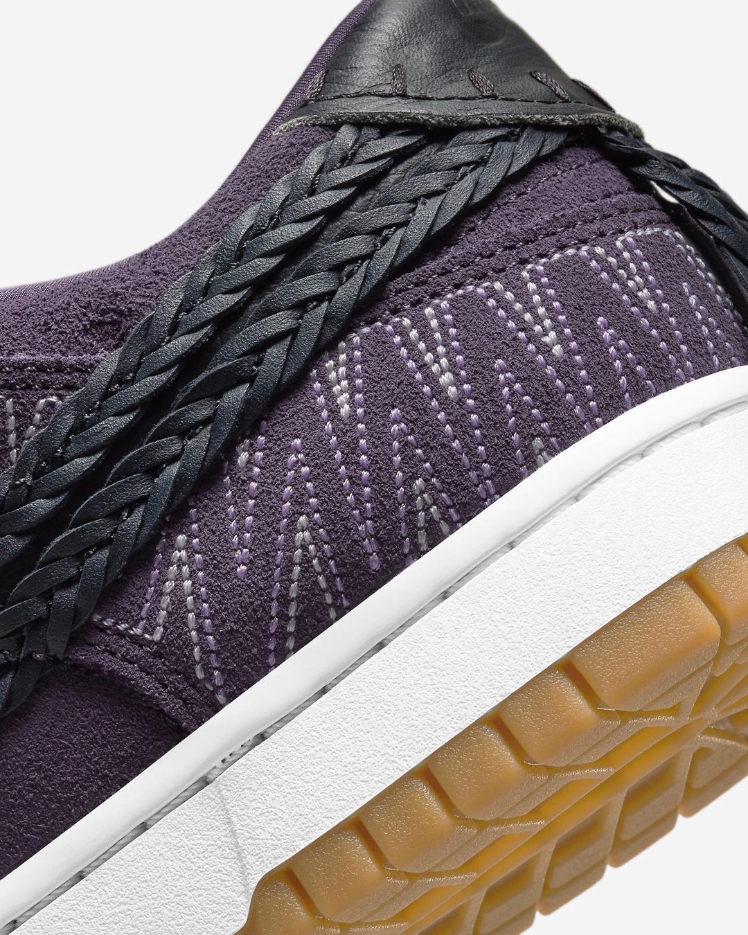 Nike Dunk Low N7 Dark Raisin Black White 8