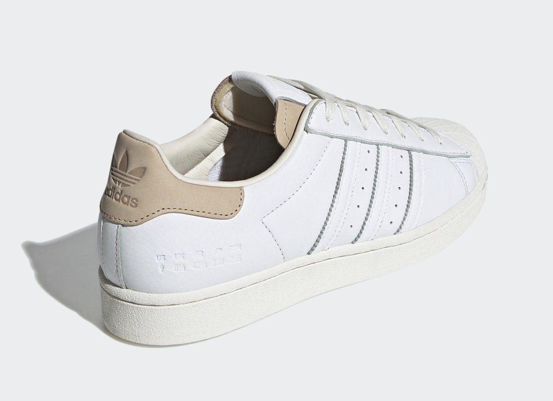 adidas superstar white tan FY5477 3