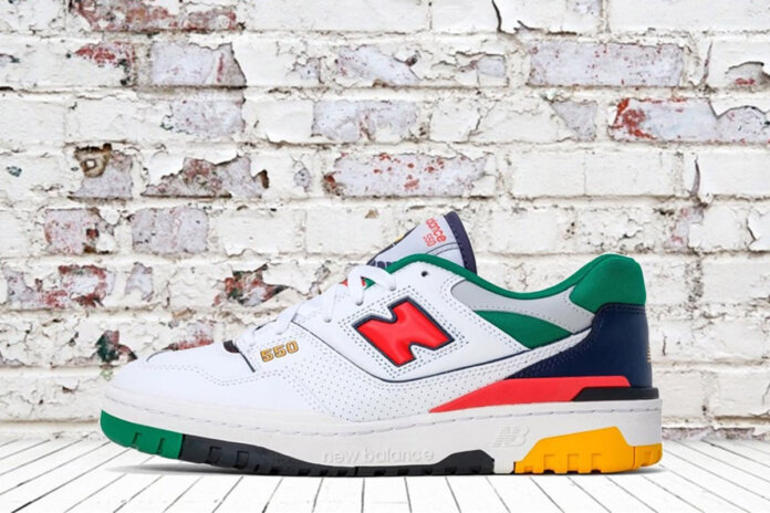 new balance 550 white multicolor new balance 550 white multicolor
