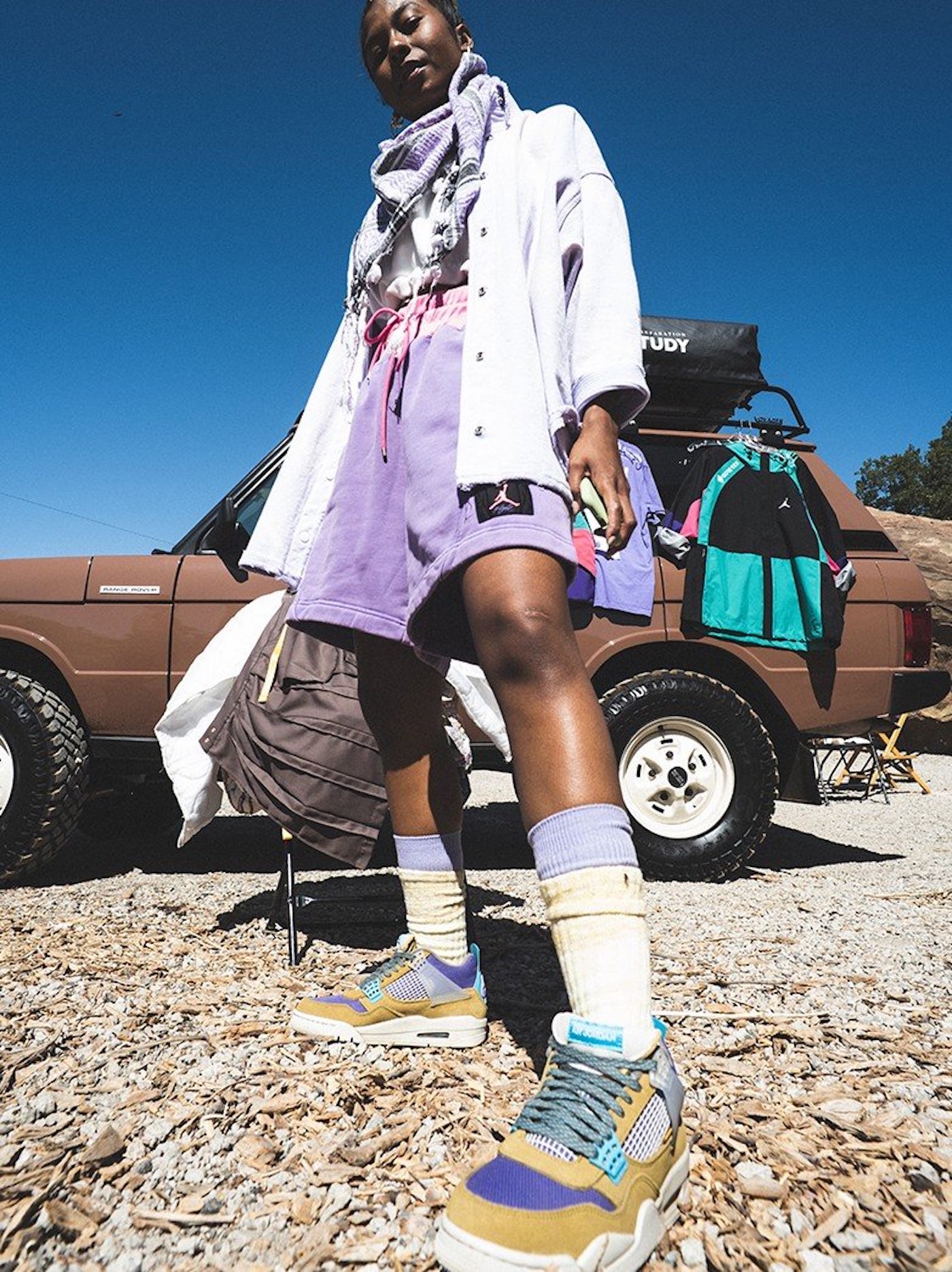 lookbook union x air jordan 4 tent and trail 7