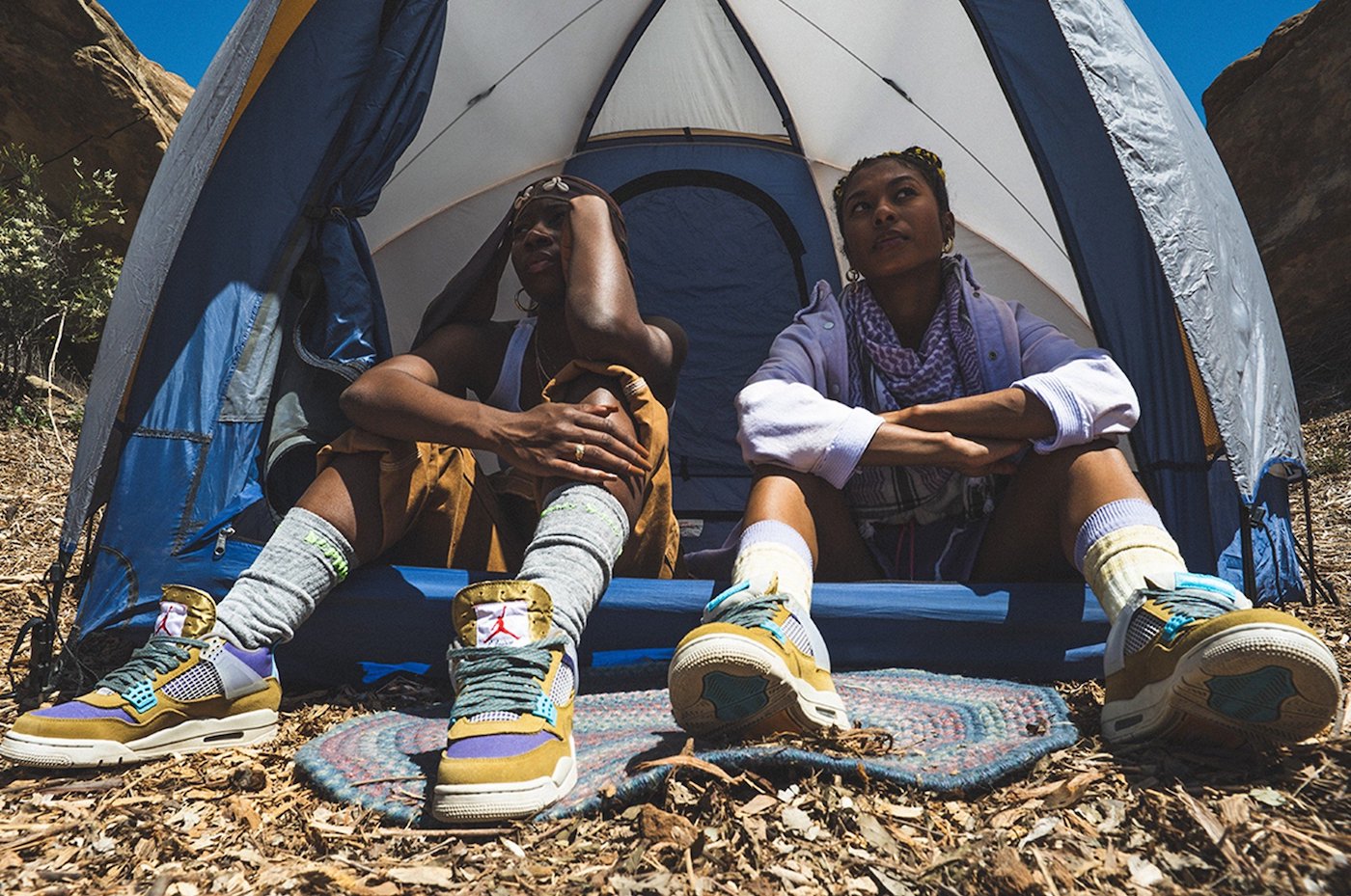 lookbook union x air jordan 4 tent and trail 8