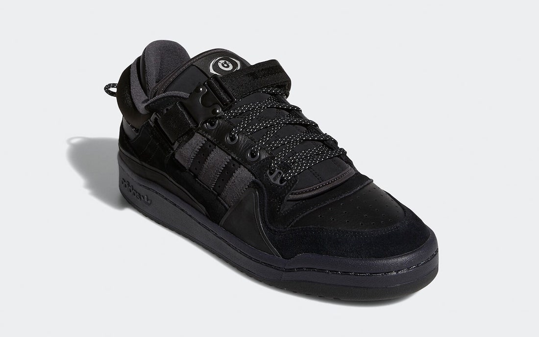 Bad Bunny x adidas Forum Buckle Low Triple Black GW5021 1