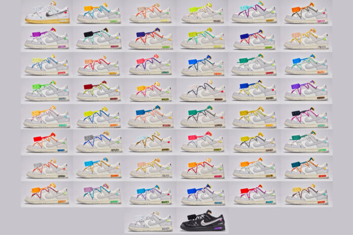 off-white x nike dunk low the 50
