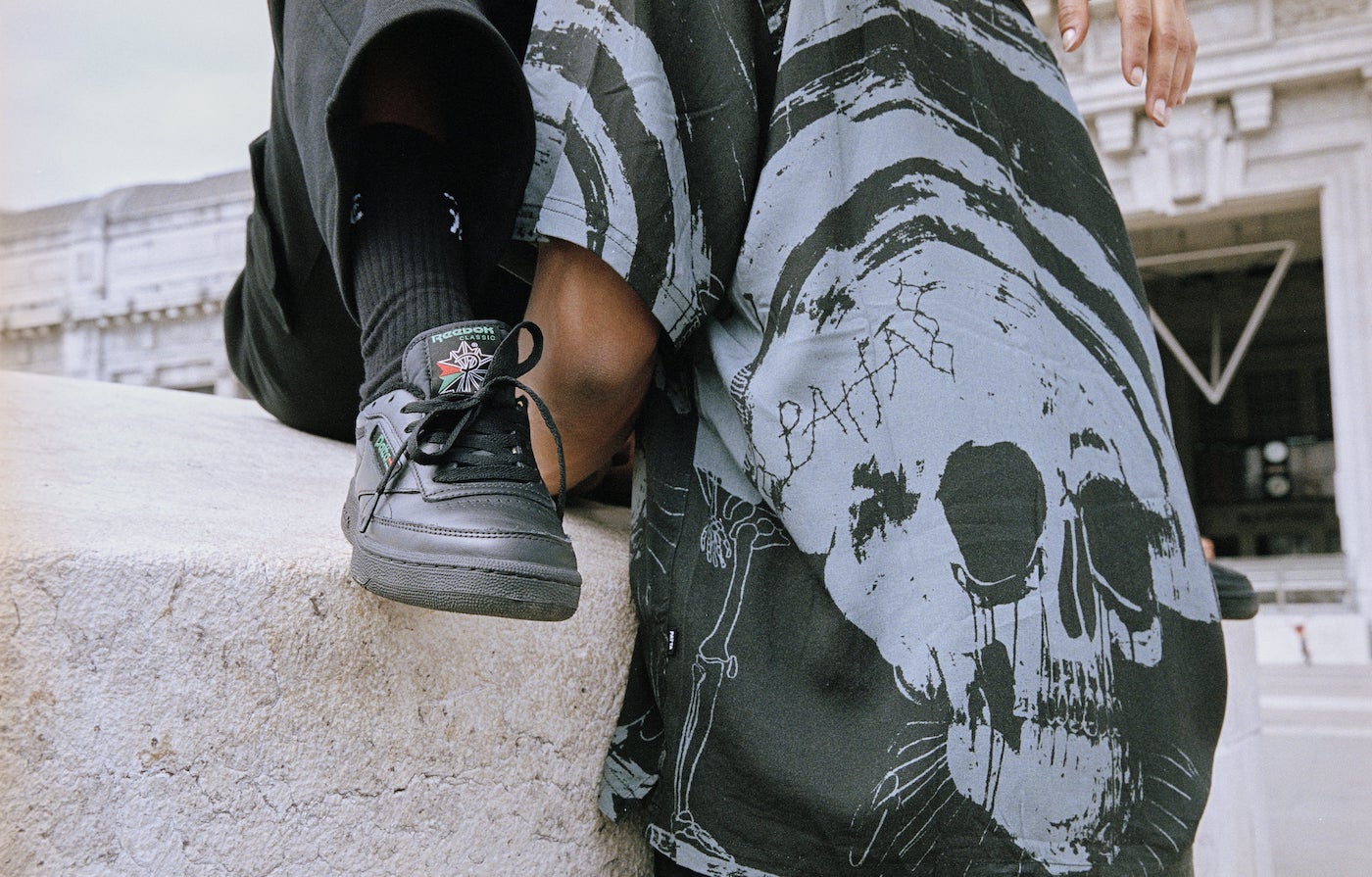 patta x reebok club c black 2