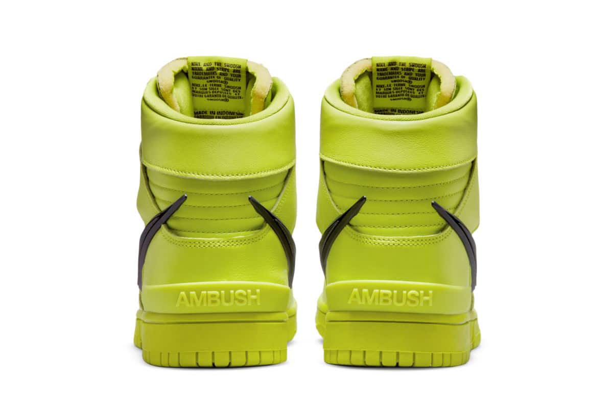 AMBUSH x Nike Dunk High Flash Lime CU7544-300 6