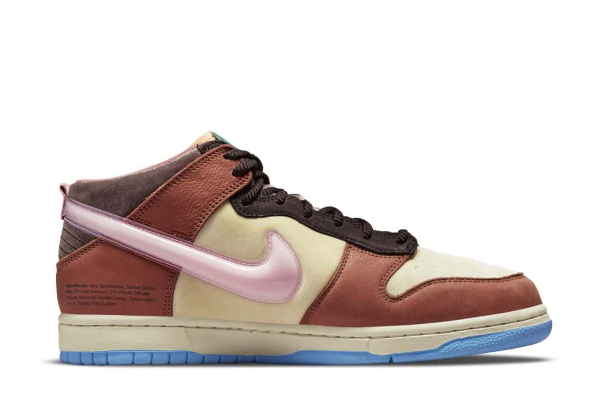 Social Status x Nike Dunk Mid Chocolate Milk DJ1173-700 3