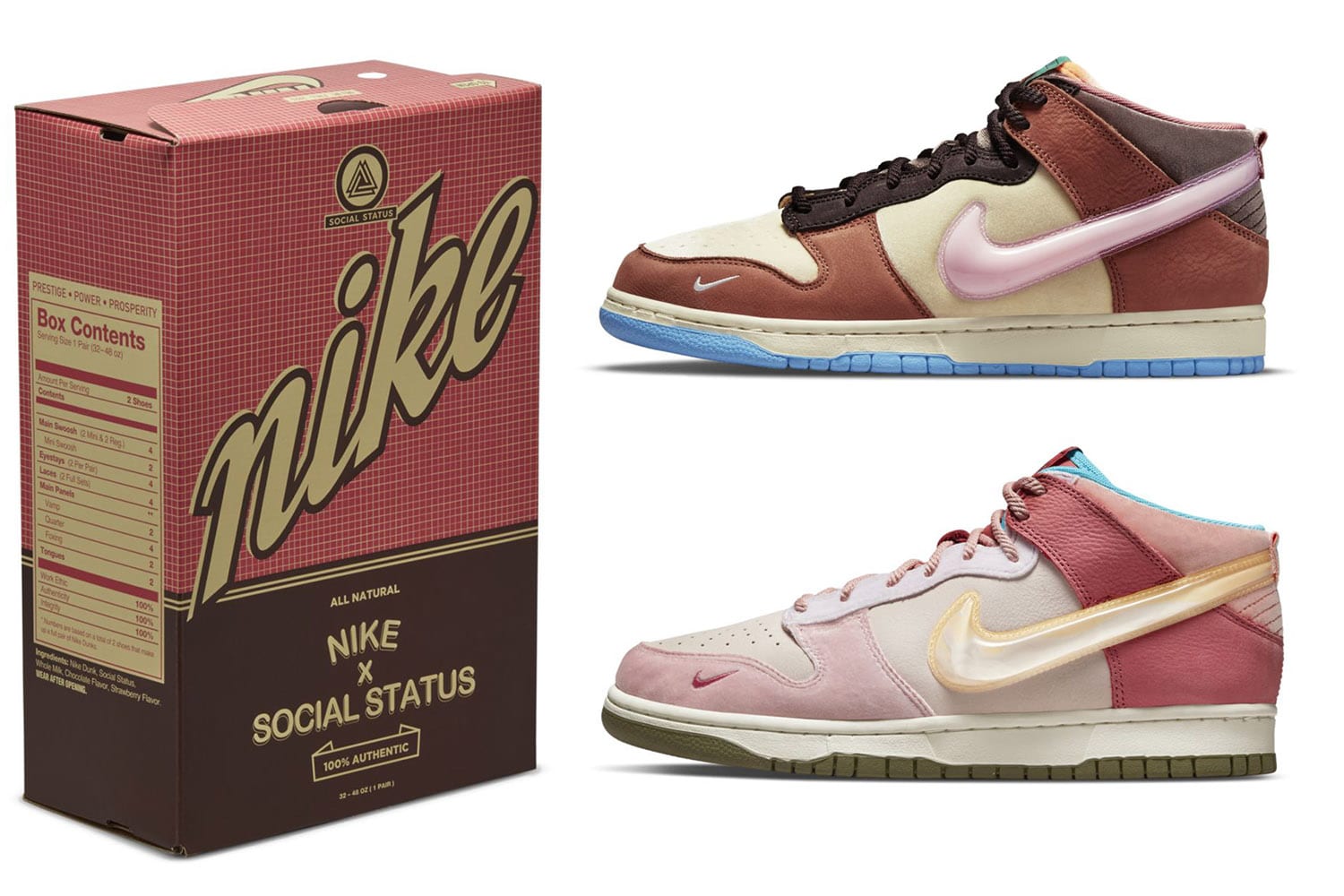 Social Status x Nike Dunk Mid Milk Pack