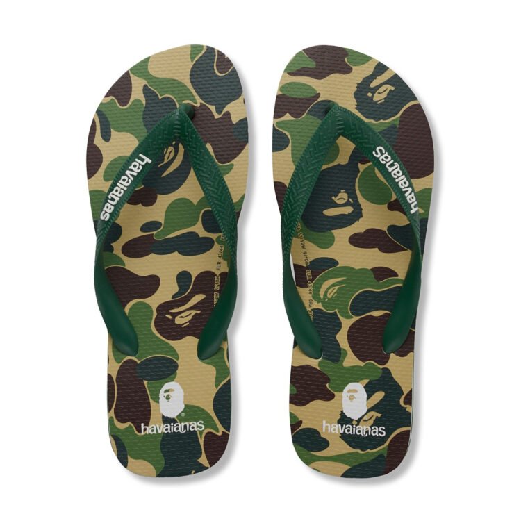klapki japonki BAPE x Havaianas Top Camo 5