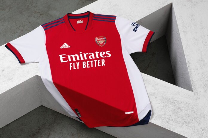 koszulki piłkarskie arsenal adidas sezon 2021 22