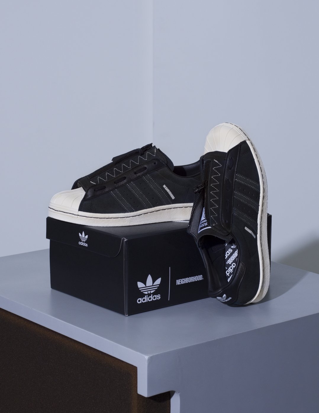 Neighborhood x adidas Superstar 80s Black