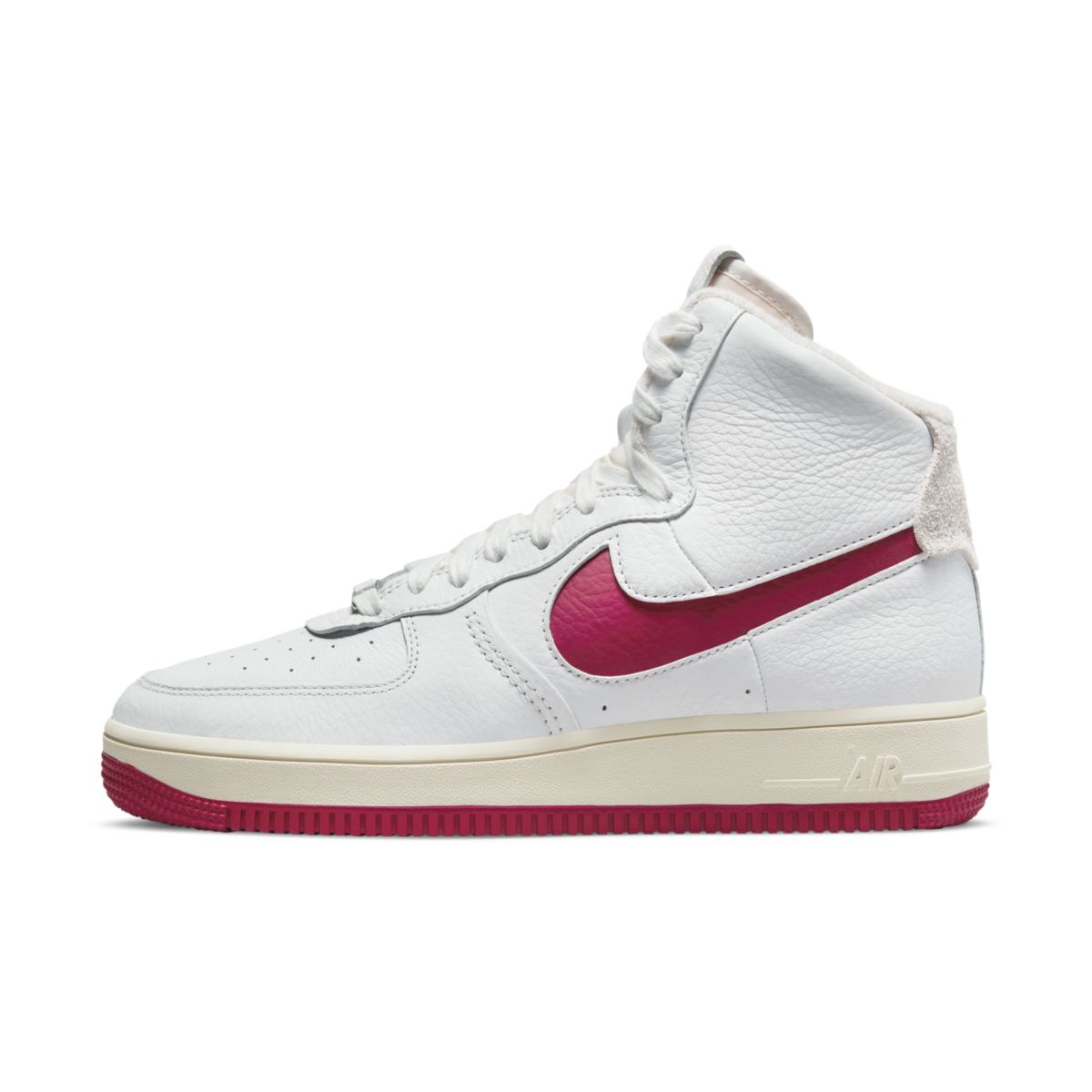 Nike Air Force 1 High Strapless Summit White Gym Red DC3590-100 2