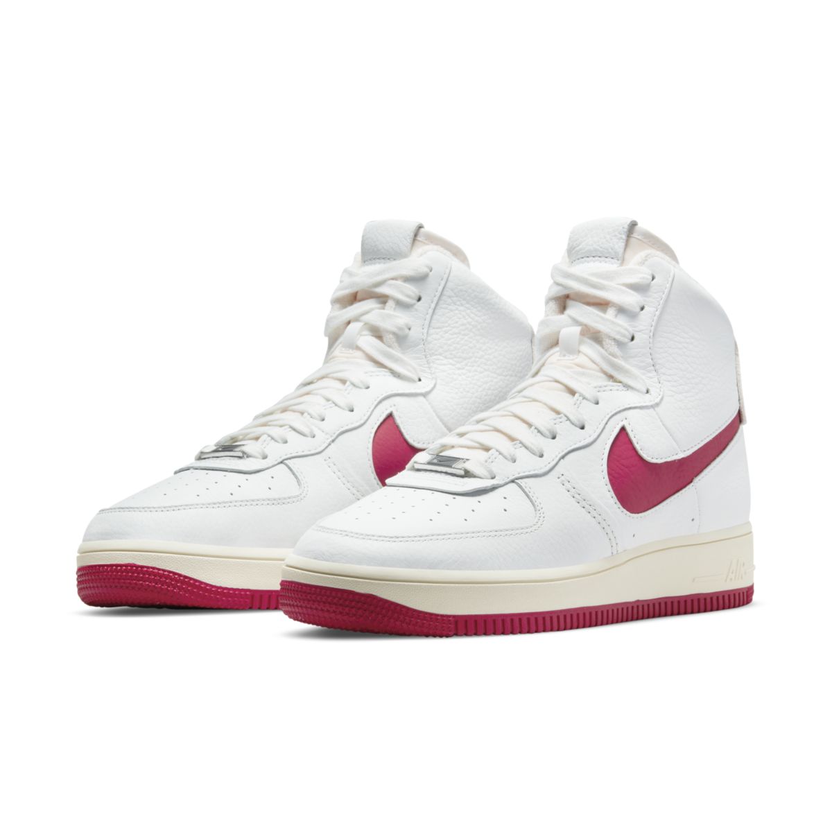 Nike Air Force 1 High Strapless Summit White Gym Red DC3590-100 4