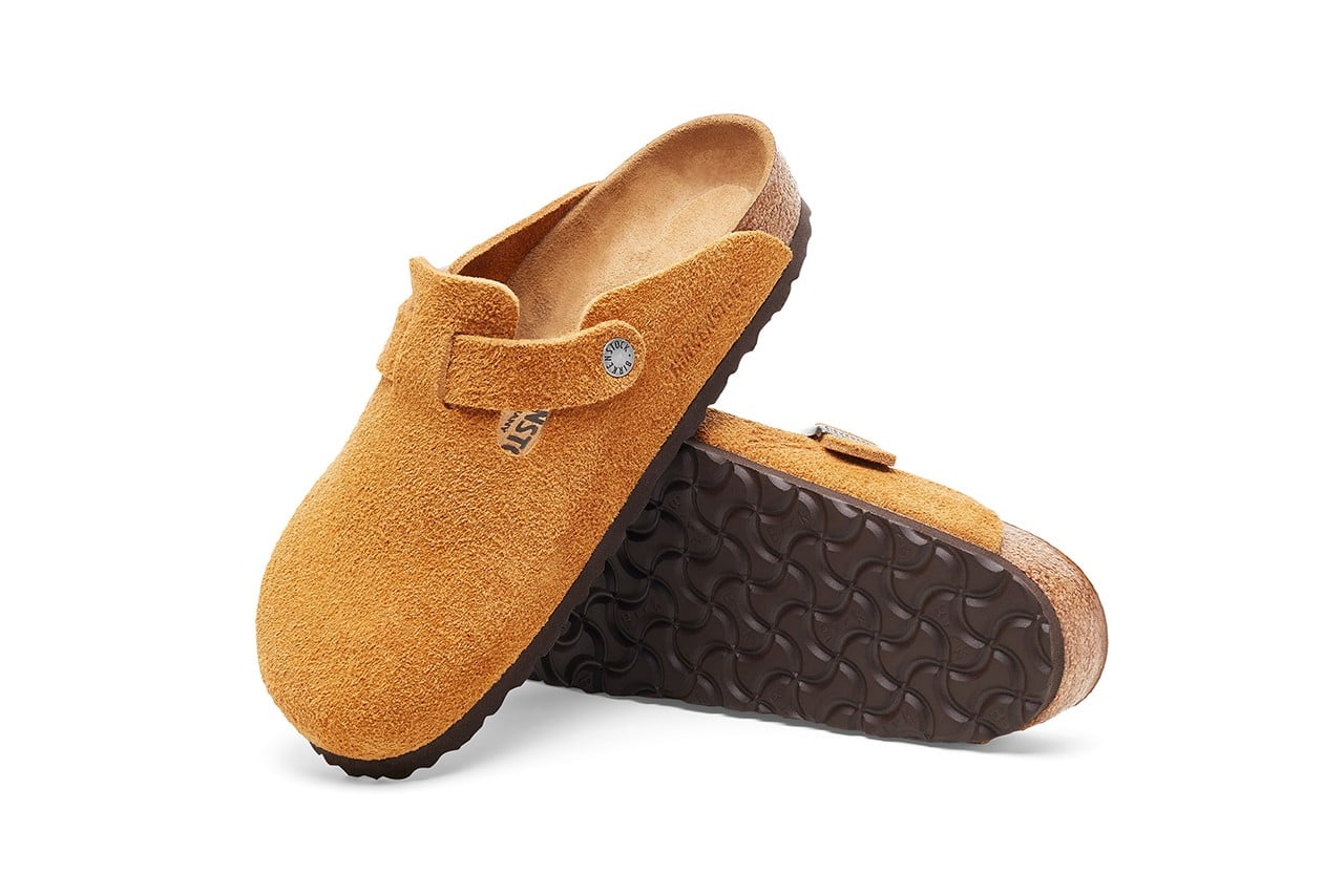 Stussy Birkenstock Boston Suede Caramel 3