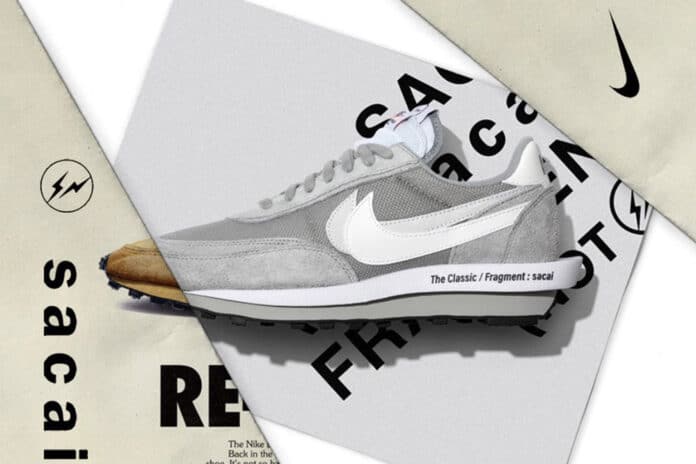 fragment design x sacai x Nike LDWaffle Grey DH2684-001