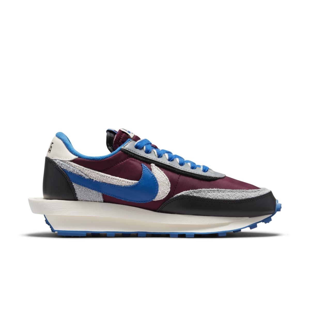 UNDERCOVER x sacai x Nike LDWaffle Night Maroon Team Royal DJ4877-600 3