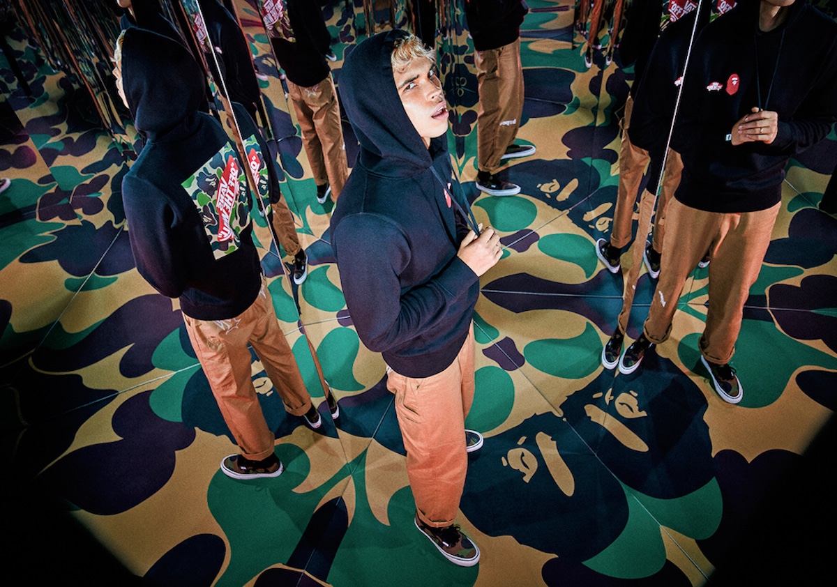 lookbook bape x vans fw21 2