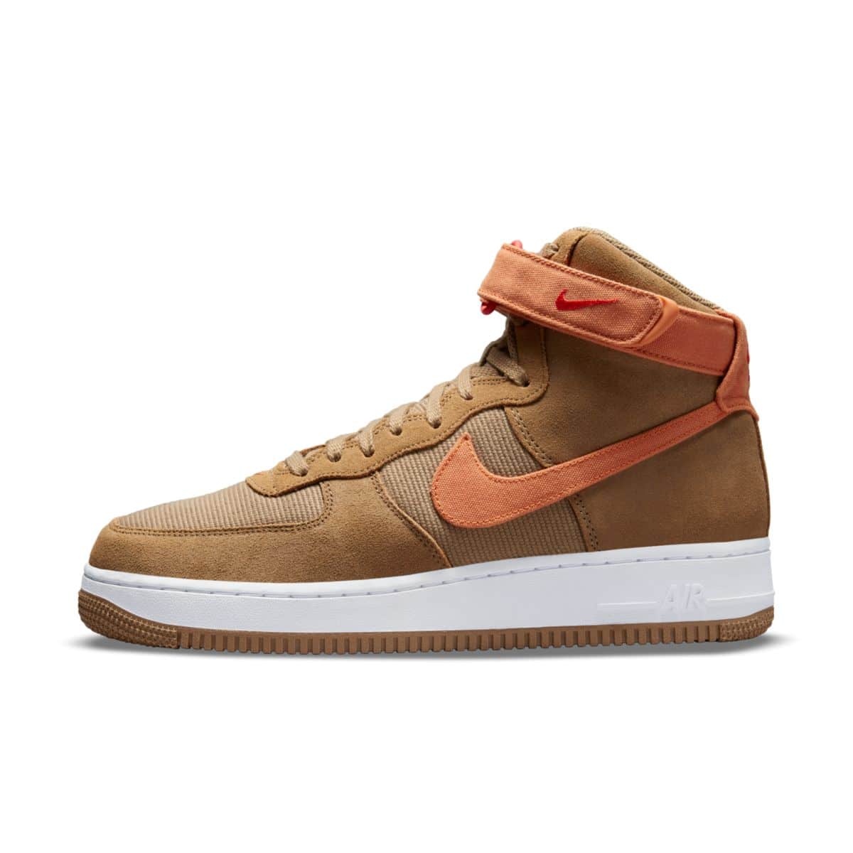 nike air force 1 high suede brown orange dh7566-200 2