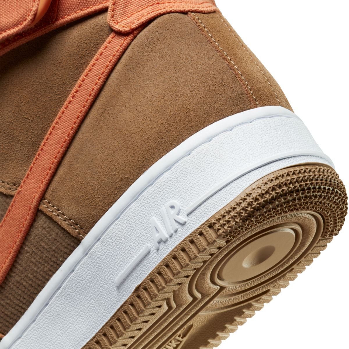 nike air force 1 high suede brown orange dh7566-200 8