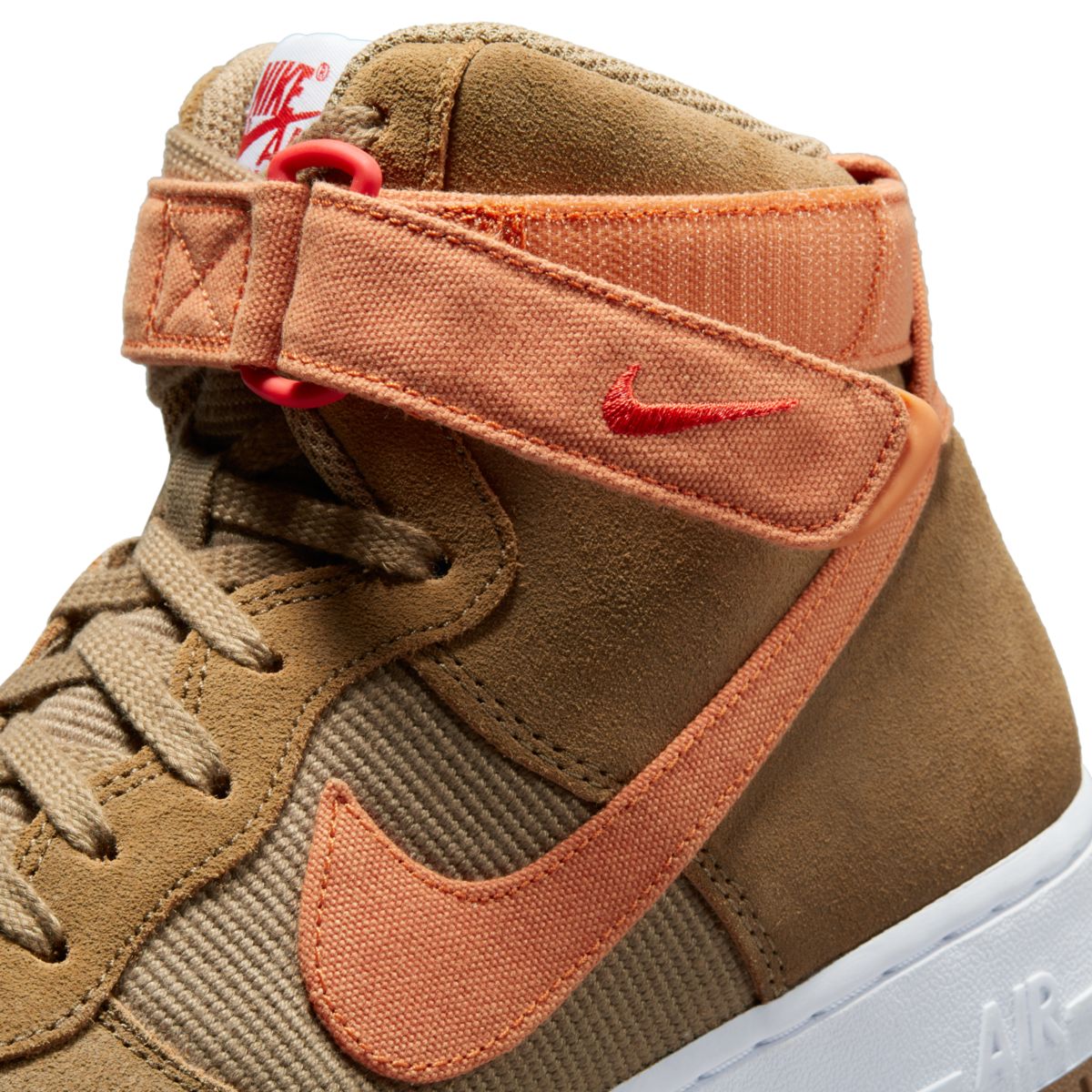 nike air force 1 high suede brown orange dh7566-200 9