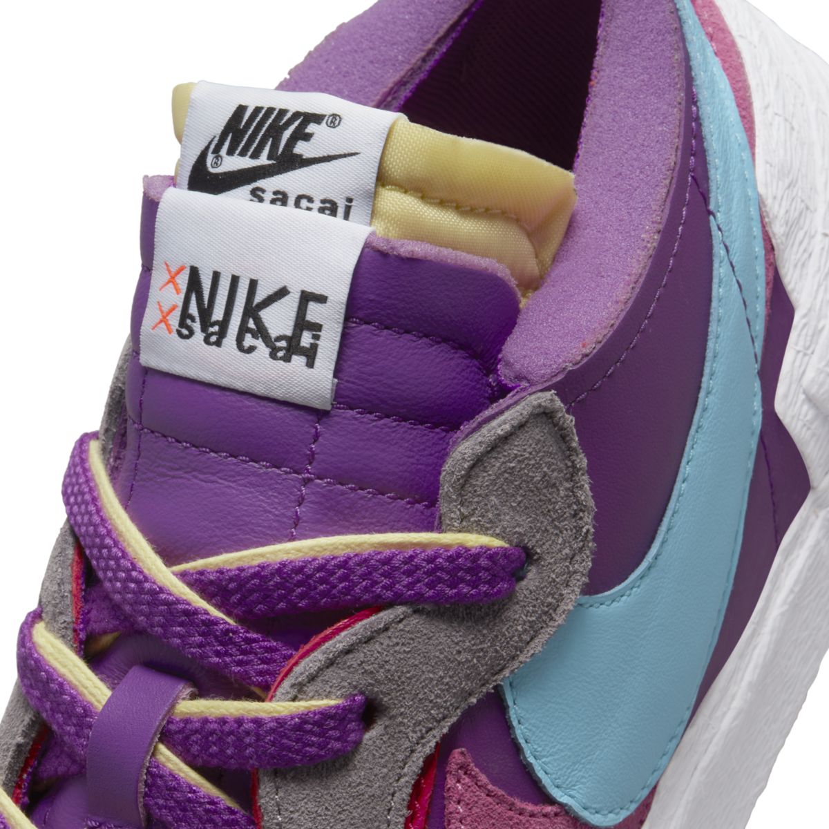 KAWS X Sacai X Nike Blazer Low Purple DM7901-500 10