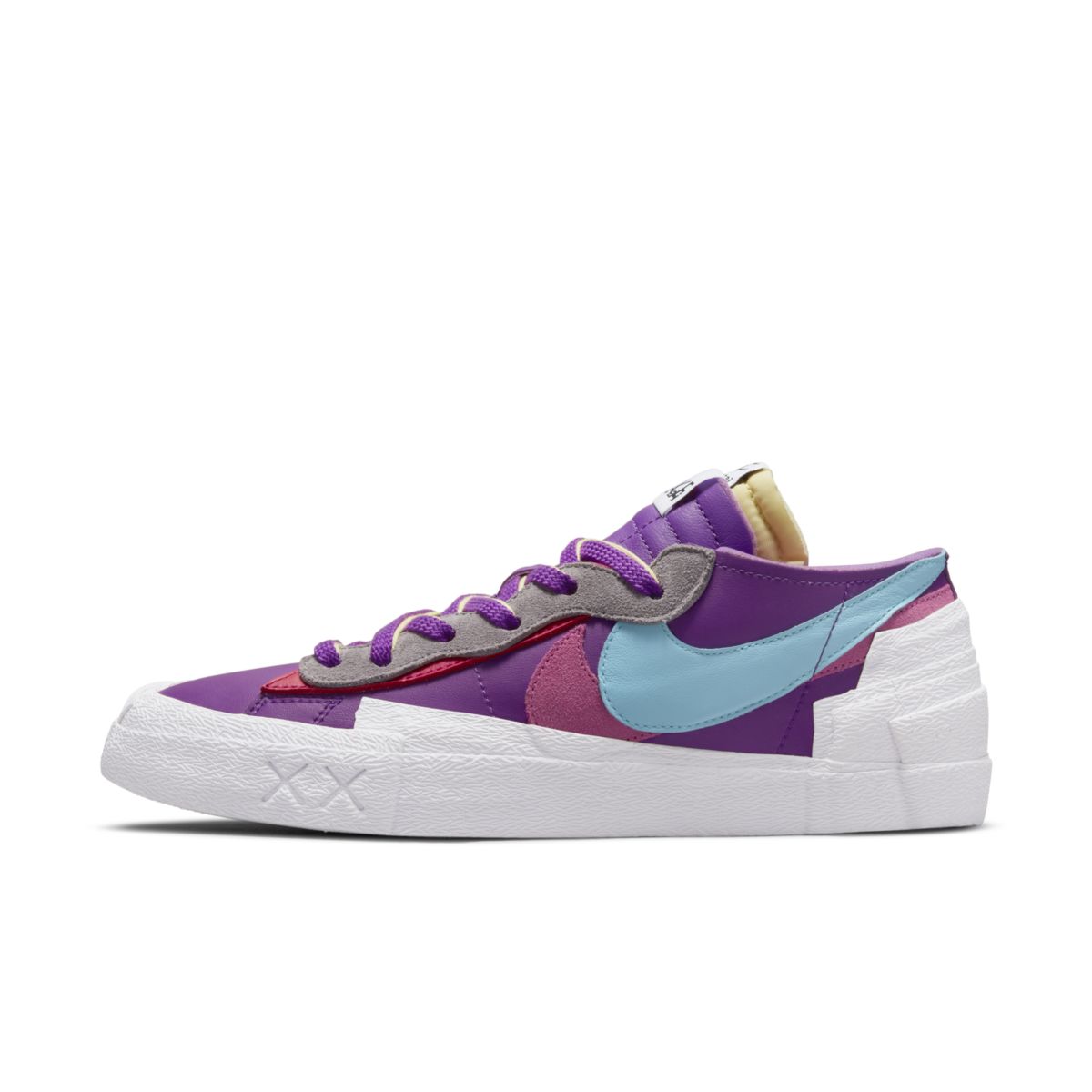 KAWS X Sacai X Nike Blazer Low Purple DM7901-500 2