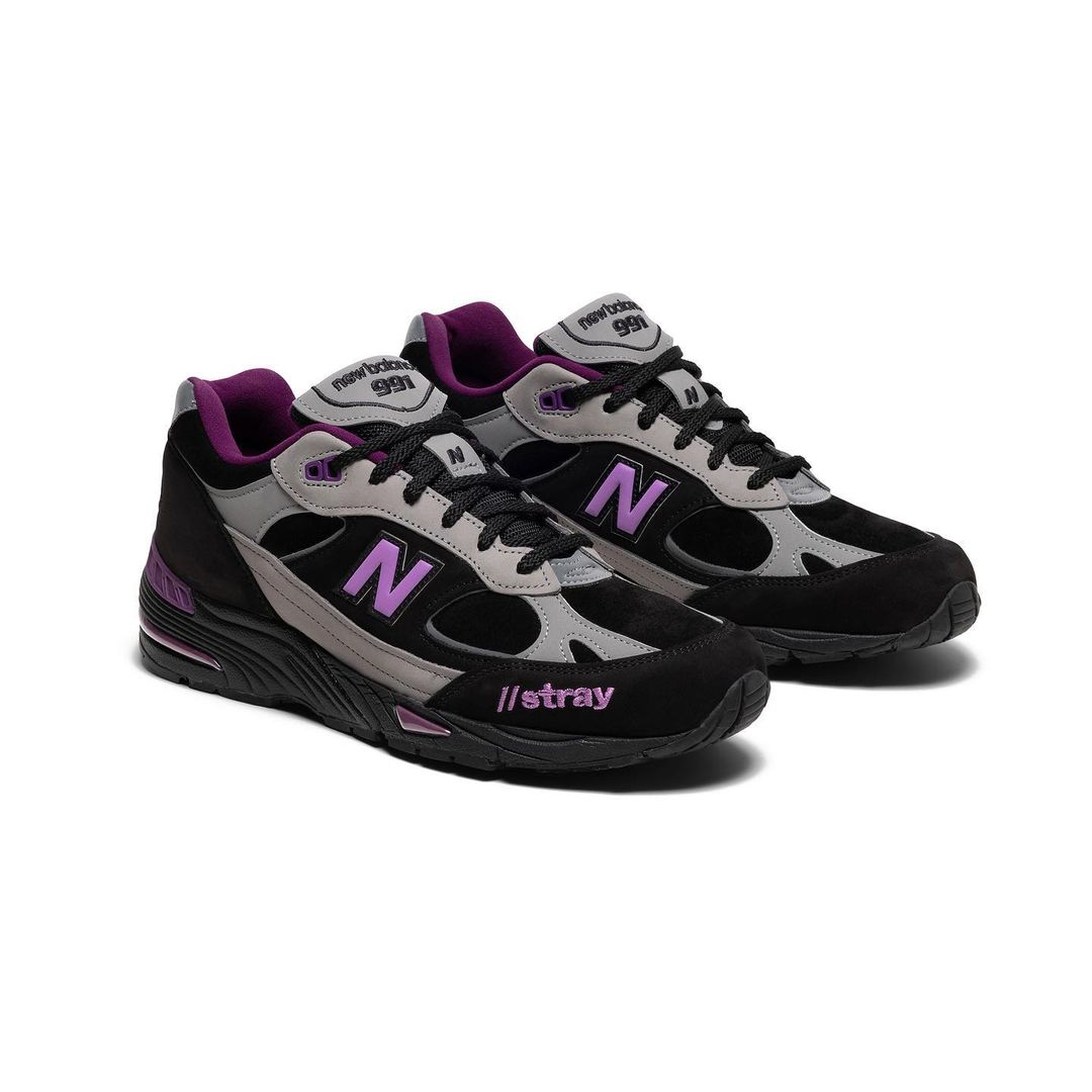 Stray Rats x New Balance 991 Black Grey 2