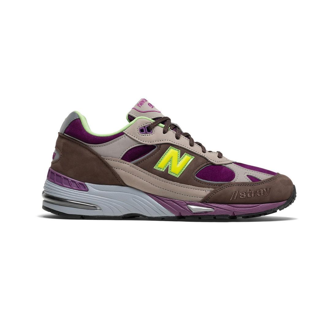 Stray Rats x New Balance 991 Brown Pink Purple 1