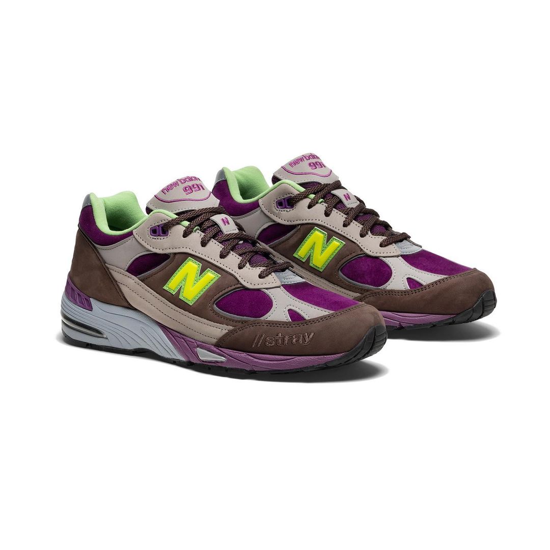 Stray Rats x New Balance 991 Brown Pink Purple 2