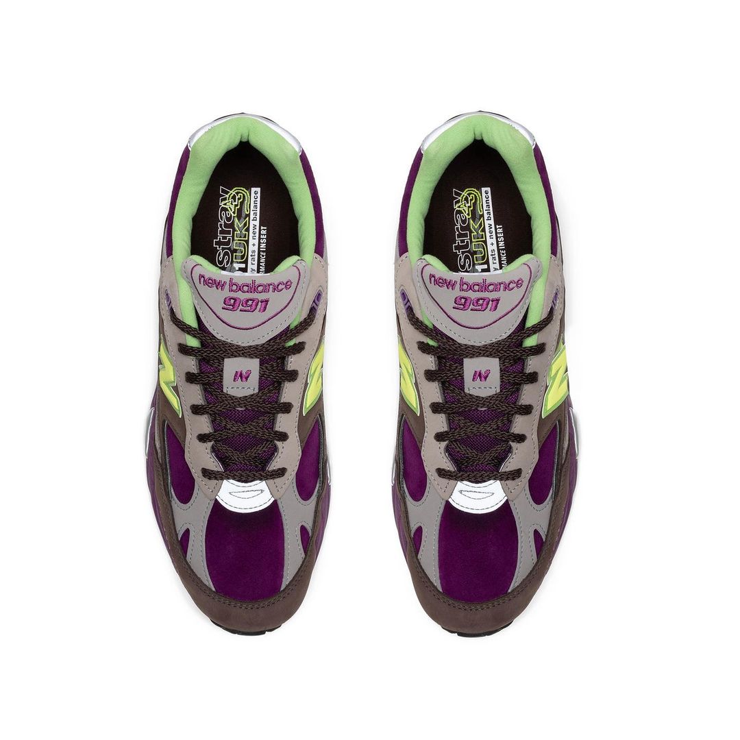 Stray Rats x New Balance 991 Brown Pink Purple 3