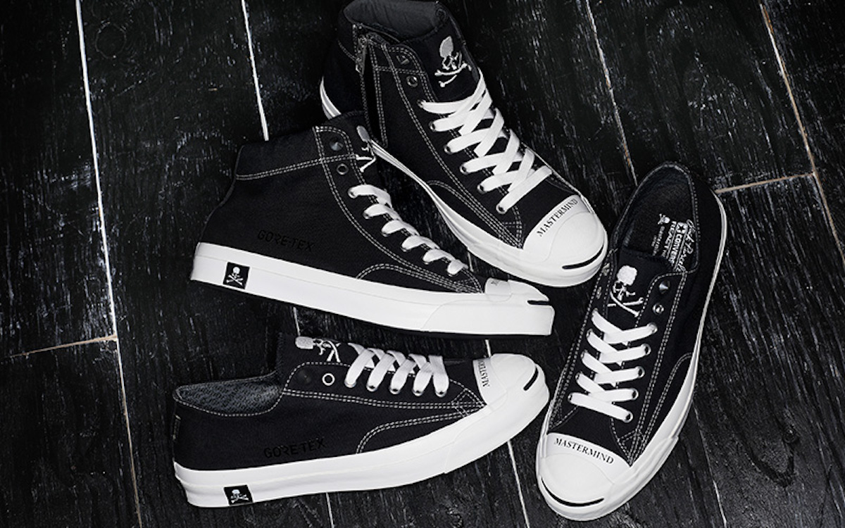 mastermind JAPAN x converse jack purcell gore-tex low mid black