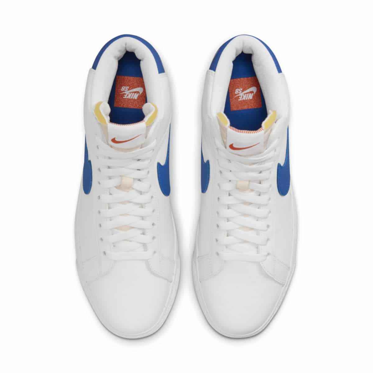 Nike SB Blazer Mid White Blue Orange Label DH6970-100 5