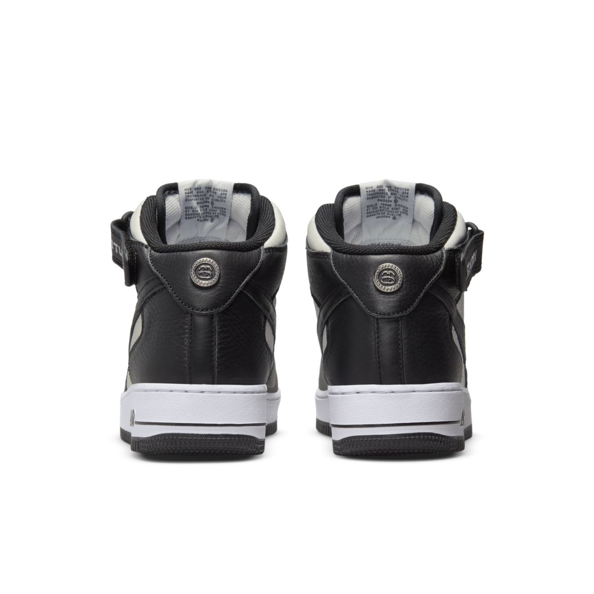 Stussy x Nike Air Force 1 Mid White Black DJ7840-002 6