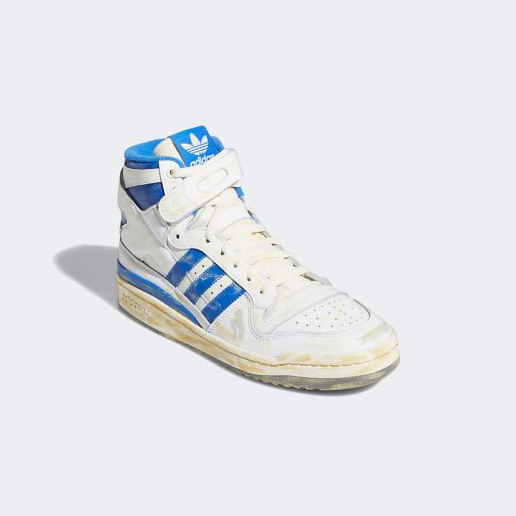 adidas forum hi worn white blue GZ6467 2