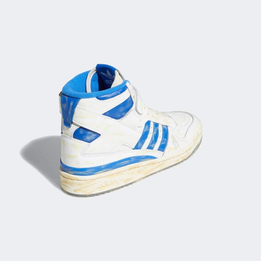adidas forum hi worn white blue GZ6467 3