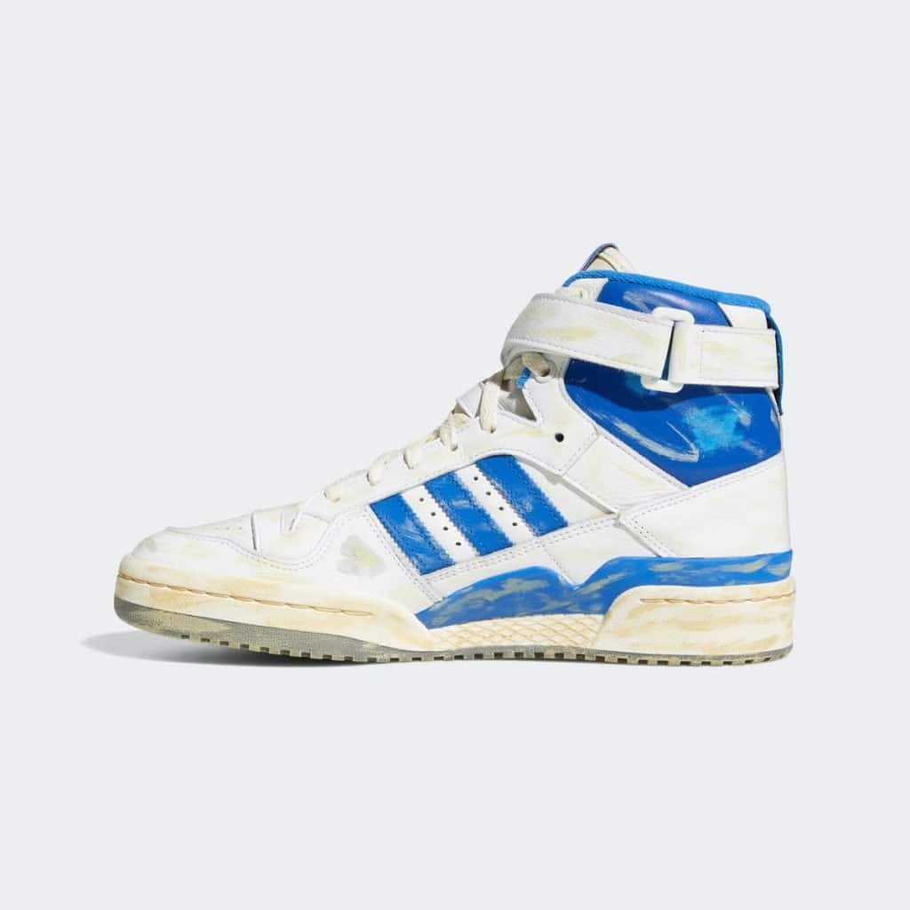 adidas forum hi worn white blue GZ6467 4