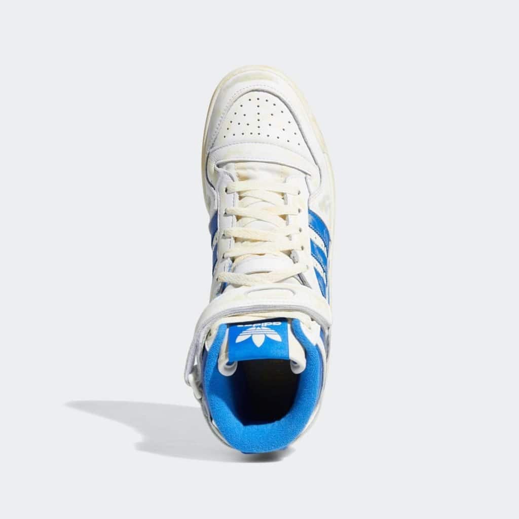 adidas forum hi worn white blue GZ6467 5