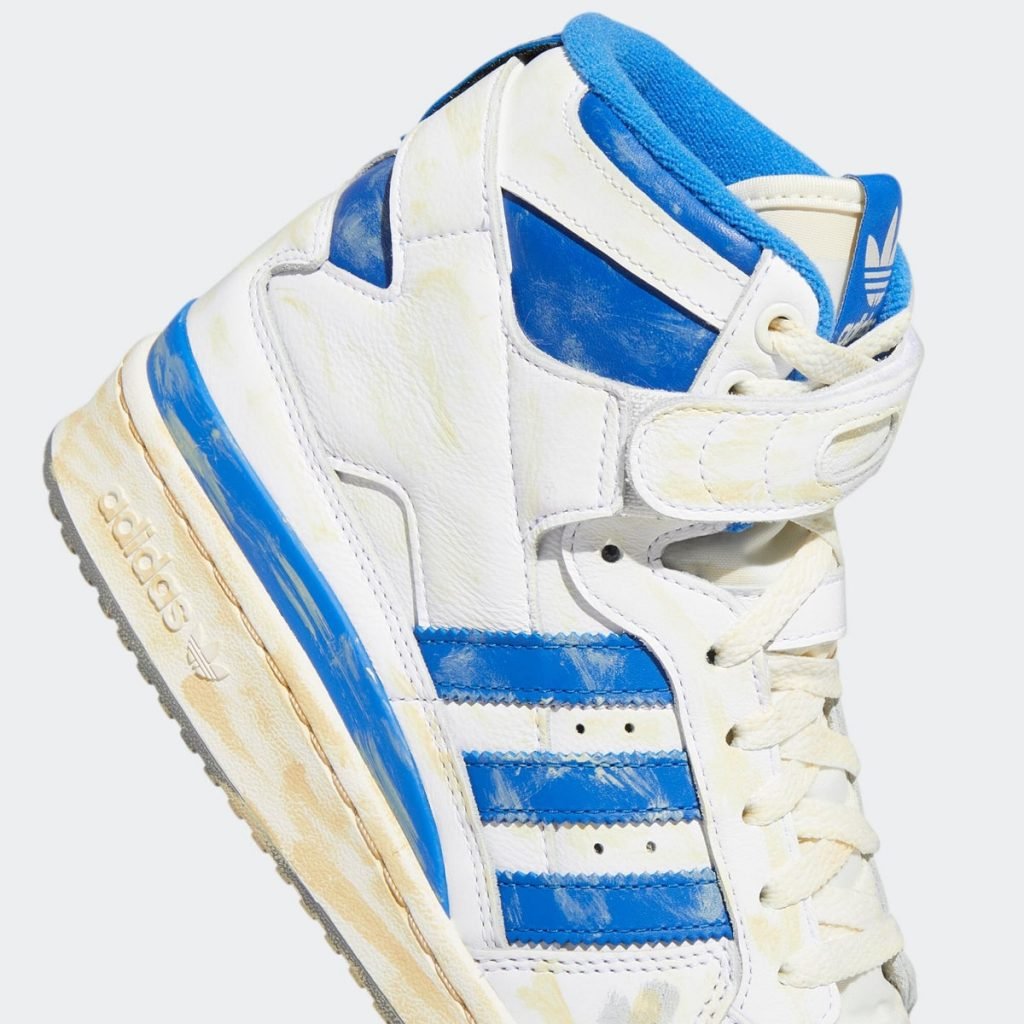 adidas forum hi worn white blue GZ6467 7