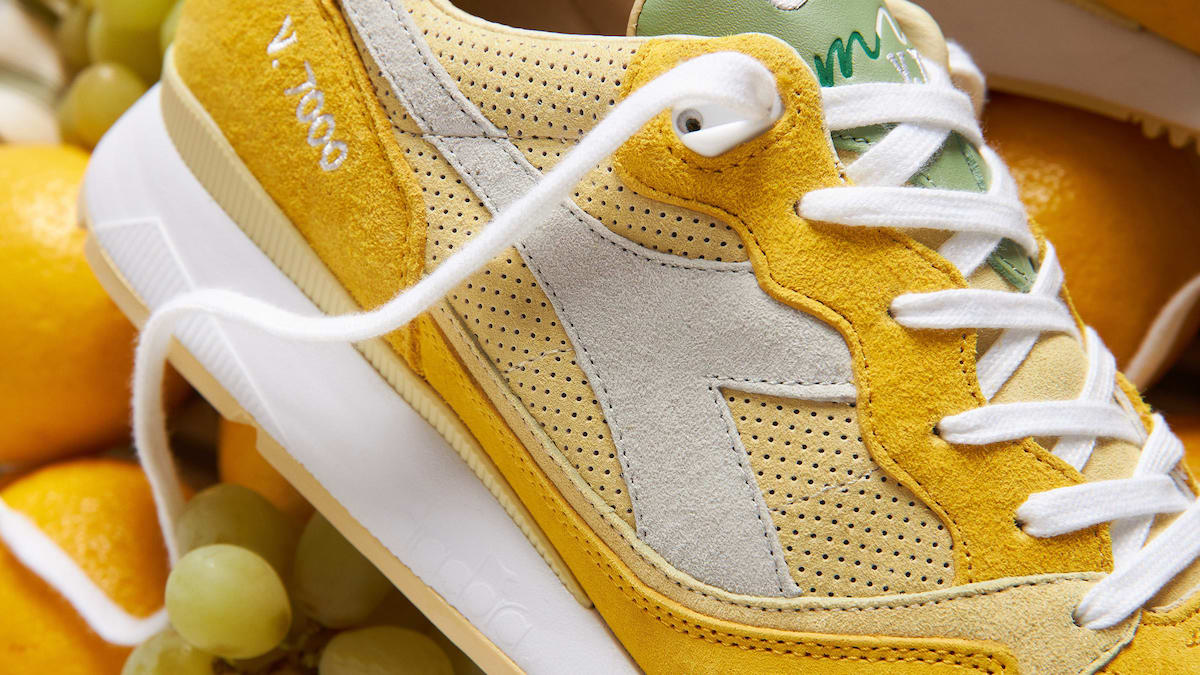 END x Diadora V7000 Limoncello 2