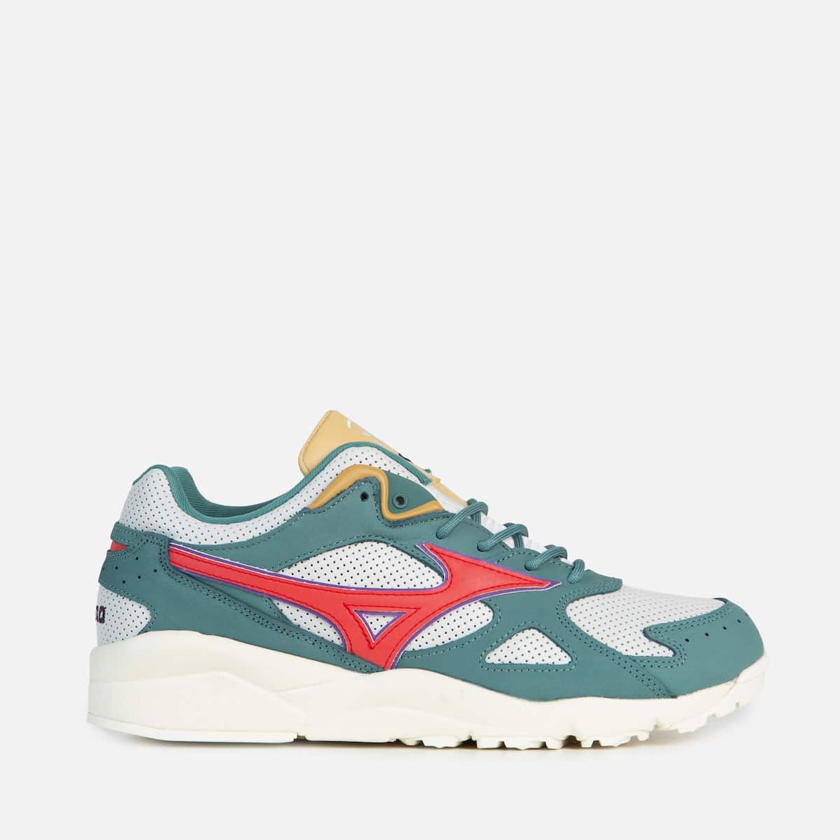 patta x mizuno sky medal ivory red green 1