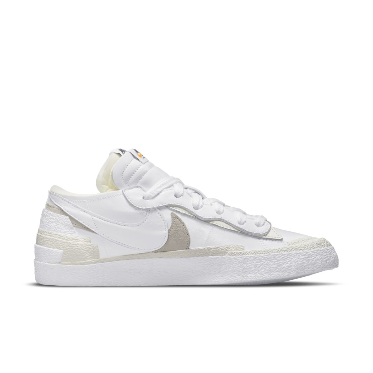 sacai x Nike Blazer Low White Patent DM6443-100 3