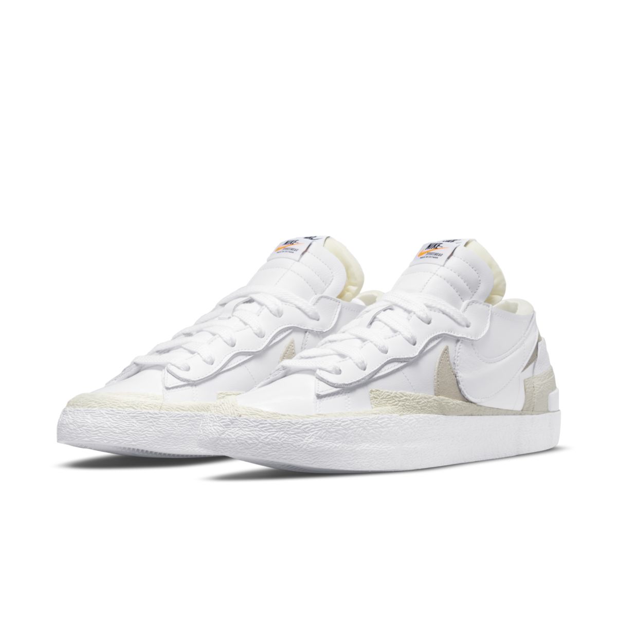 sacai x Nike Blazer Low White Patent DM6443-100 4