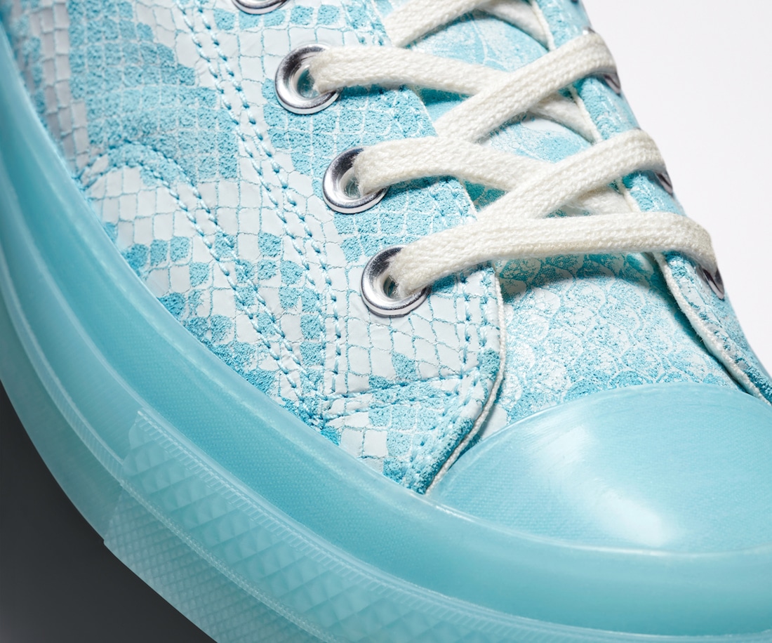 tyler the creator golf wang x converse chuck 70 low python snake blue 2